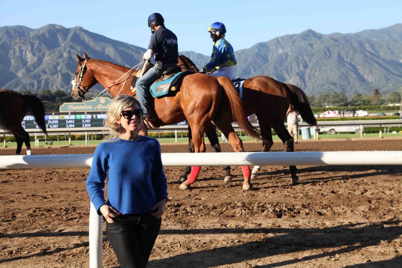 Racing day at Santa Anita Park